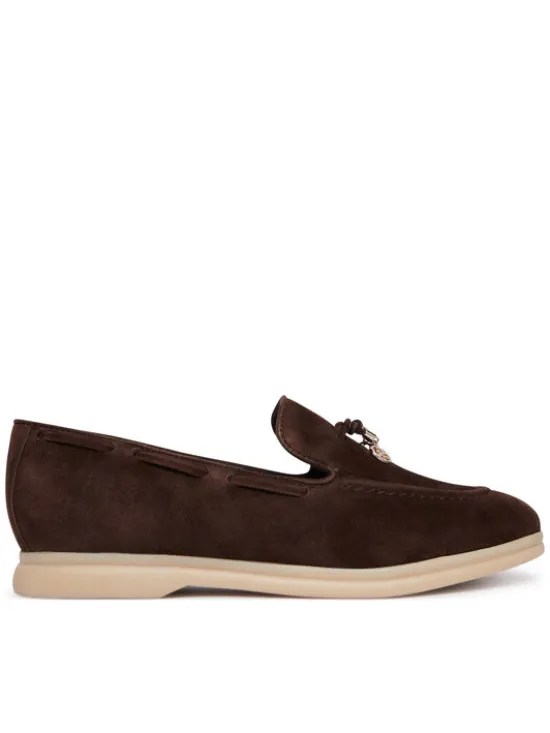 Guess Loafersy FLTNAI SUE14 Brązowy