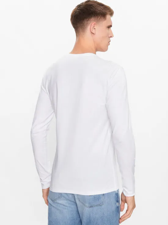 Guess Longsleeve M2YI28 J1314 Biały Slim Fit
