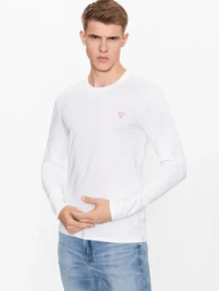 Guess Longsleeve M2YI28 J1314 Biały Slim Fit