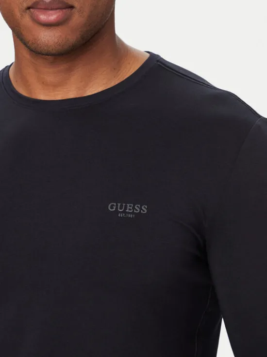 Guess Longsleeve M6YI28 K3733 Granatowy Regular Fit