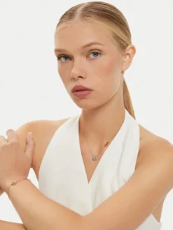Guess Naszyjnik JUBN04 667JW Złoty