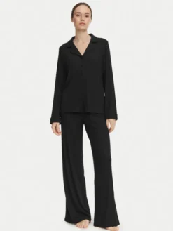 Guess Piżama O6BX04 K5041 Czarny Regular Fit