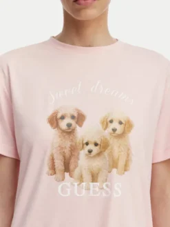 Guess Piżama O6GX05 KH110 Różowy jasny Relaxed Fit