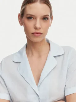 Guess Piżama O6GX00 WN011 Niebieski jasny Regular Fit