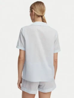 Guess Piżama O6GX00 WN011 Niebieski jasny Regular Fit