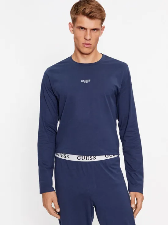 Guess Piżama U2BX00 KBZG0 Niebieski Regular Fit