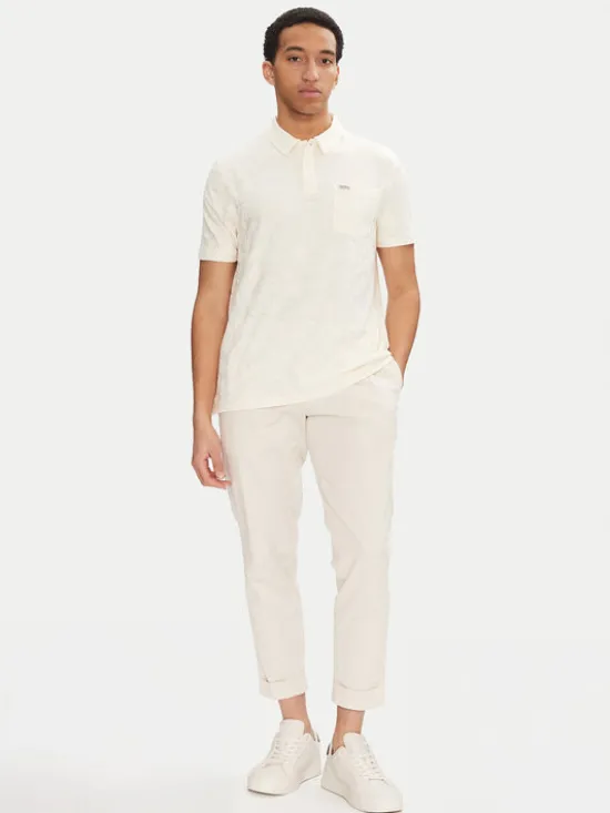 Guess Polo M5GP08 KCSJ0 Écru Regular Fit