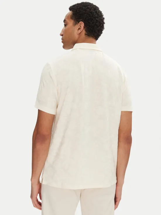 Guess Polo M5GP08 KCSJ0 Écru Regular Fit