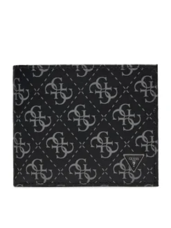 Guess Portfel Vezzola Leather Slg SMVELE LEA20 Czarny