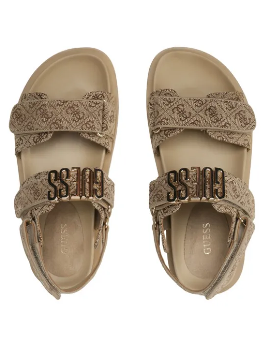 Guess Sandały Fabelis2 FL6FB2 FAL03 Brązowy