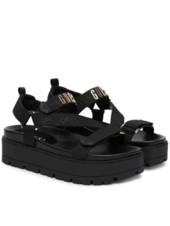 Guess Sandały FLJFTT FAL03 Czarny