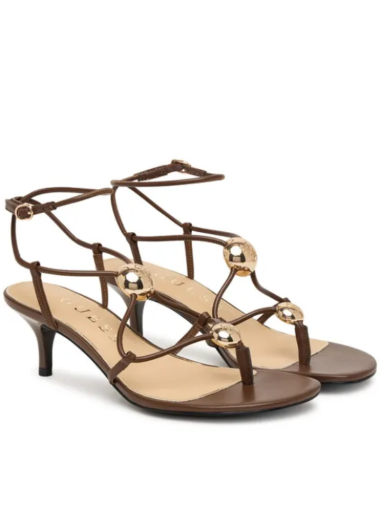 Guess Sandały FLTAYS ELE03 Brązowy
