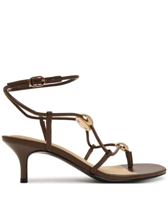 Guess Sandały FLTAYS ELE03 Brązowy