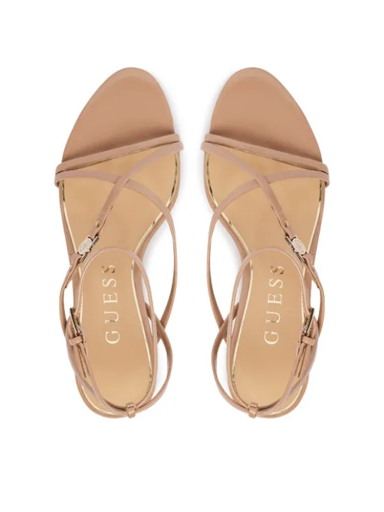 Guess Sandały FLTCON LEA03 Beżowy