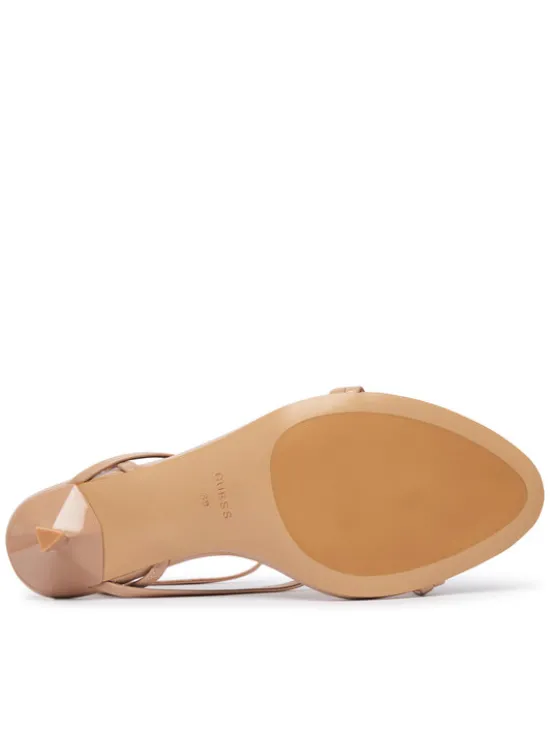 Guess Sandały FLTCON LEA03 Beżowy