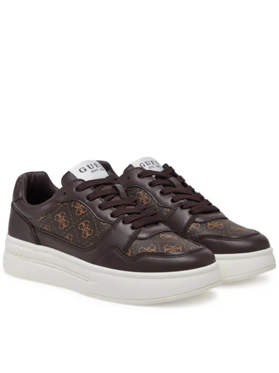Guess Sneakersy FMJWII LEA12 Brązowy