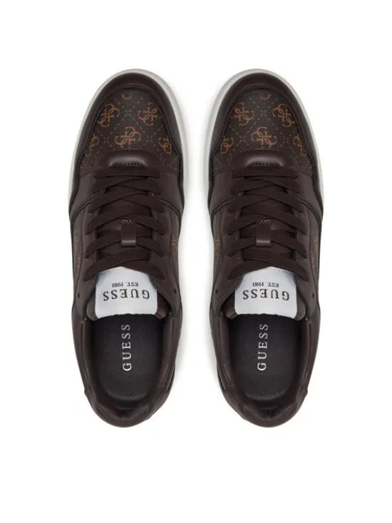 Guess Sneakersy FMJWII LEA12 Brązowy