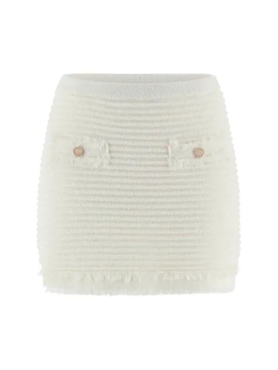 Guess Spódnica 175955 Biały Classic Fit