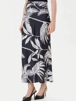 Guess Spódnica midi W5YD55 WF1T2 Czarny Regular Fit