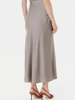Guess Spódnica midi W5YD55 WF1T2 Szary Regular Fit