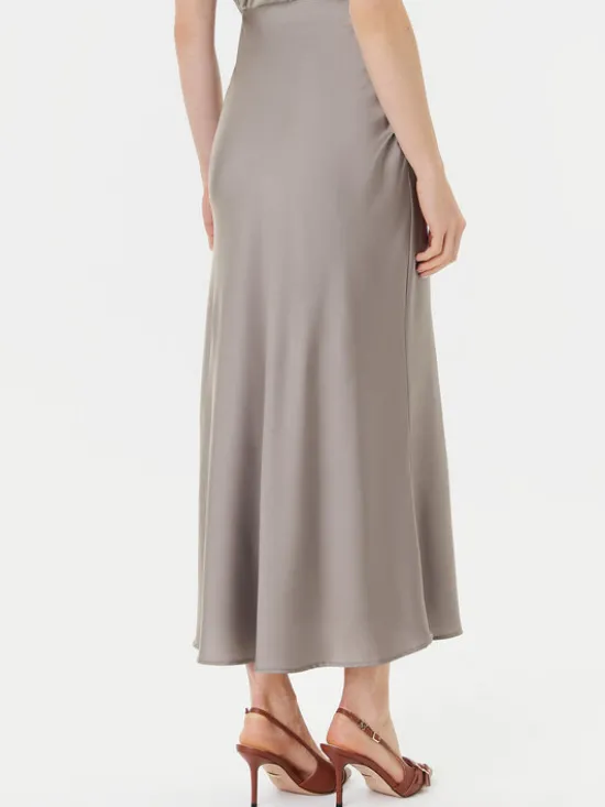 Guess Spódnica midi W5YD55 WF1T2 Szary Regular Fit