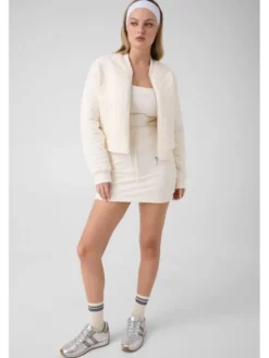 Guess Spódnica mini 183415 Biały Classic Fit