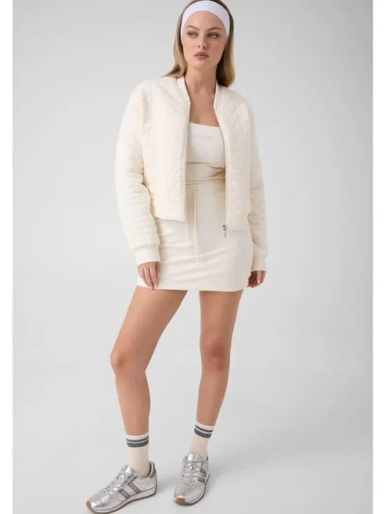 Guess Spódnica mini 183415 Biały Classic Fit