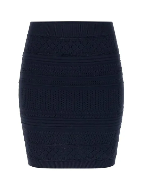 Guess Spódnica mini 182024 Niebieski Classic Fit
