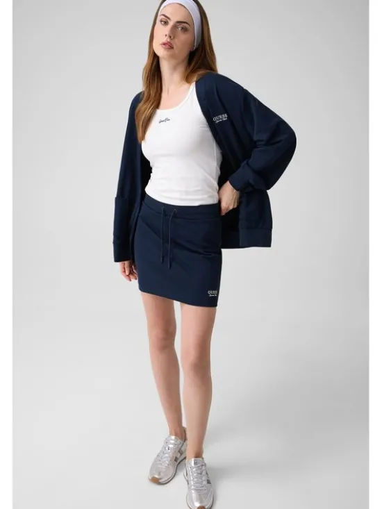 Guess Spódnica mini 183415 Niebieski Classic Fit