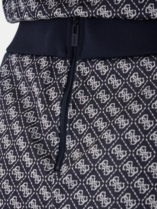 Guess Spódnica mini V6RD04 K2042 Granatowy Regular Fit