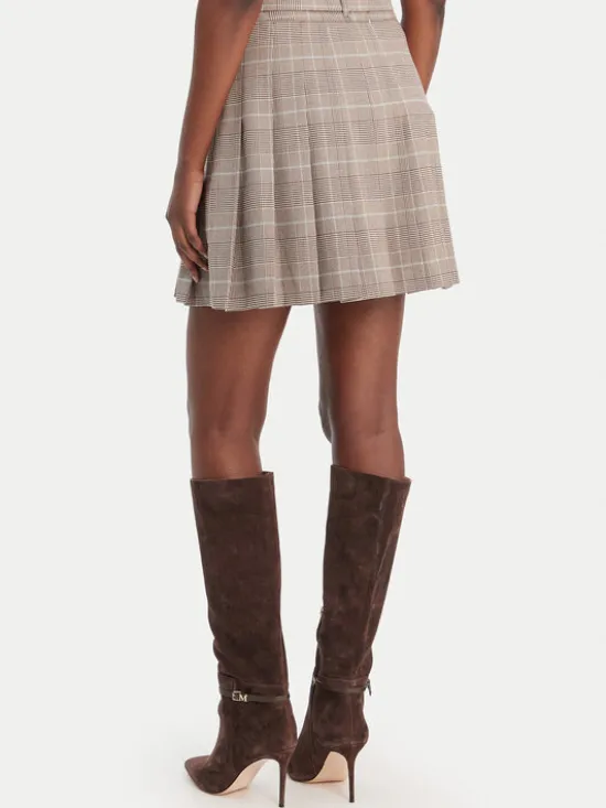 Guess Spódnica mini W6RD55 WJ642 Brązowy Regular Fit