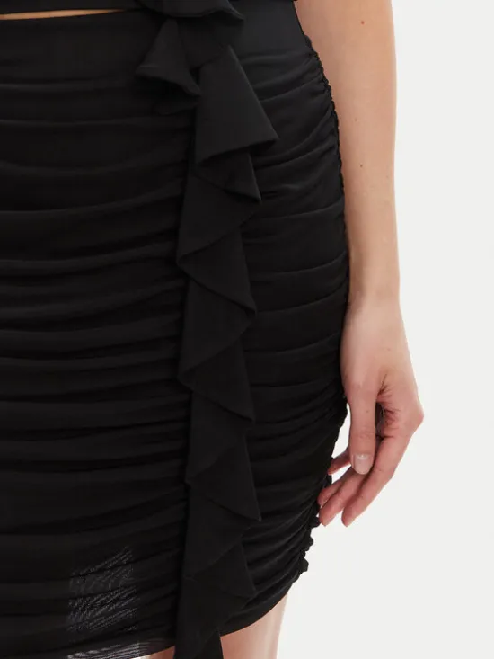 Guess Spódnica mini W5YD56 KCZC2 Czarny Regular Fit