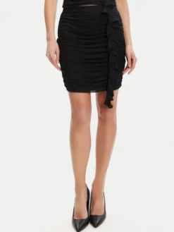 Guess Spódnica mini W5YD56 KCZC2 Czarny Regular Fit