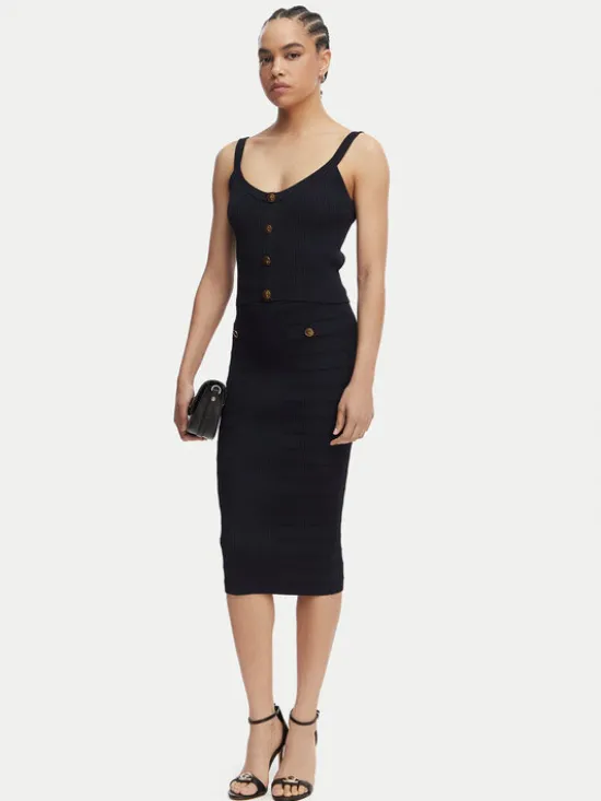 Guess Spódnica mini W5YD66 Z0130 Granatowy Slim Fit