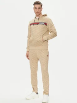 Guess Spodnie dresowe Korbin Z2BB05 FL04Q Beżowy Regular Fit