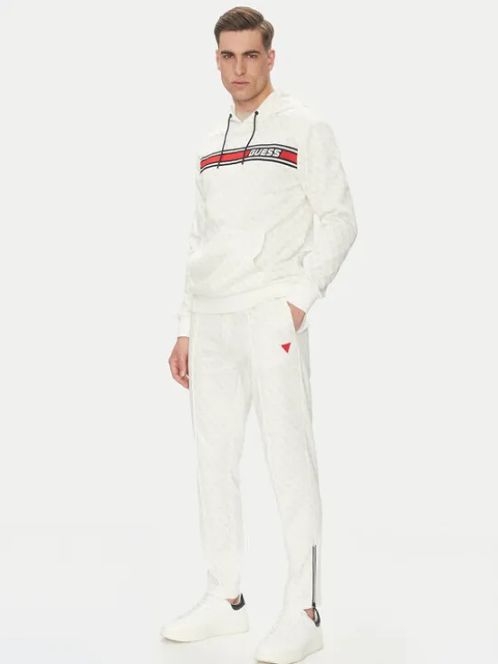 Guess Spodnie dresowe Korbin Z2BB05 FL04Q Écru Regular Fit