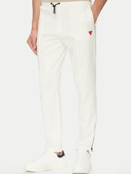 Guess Spodnie dresowe Korbin Z2BB05 FL04Q Écru Regular Fit