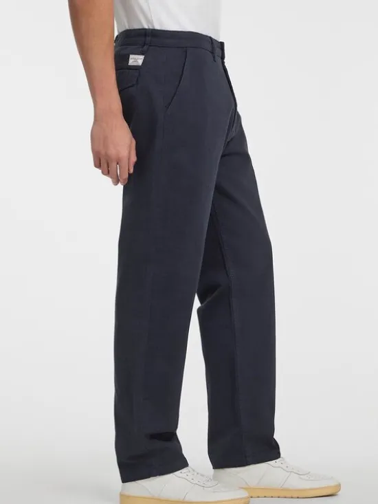 Guess Spodnie materiałowe 166057 Niebieski Regular Fit