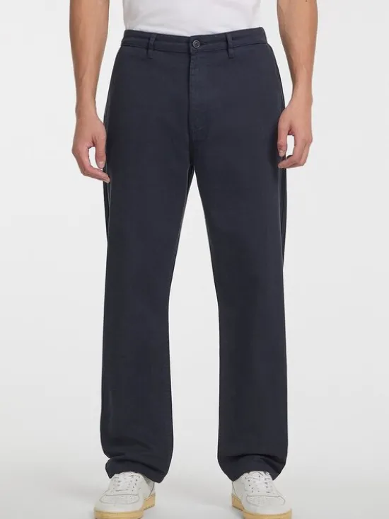 Guess Spodnie materiałowe 166057 Niebieski Regular Fit