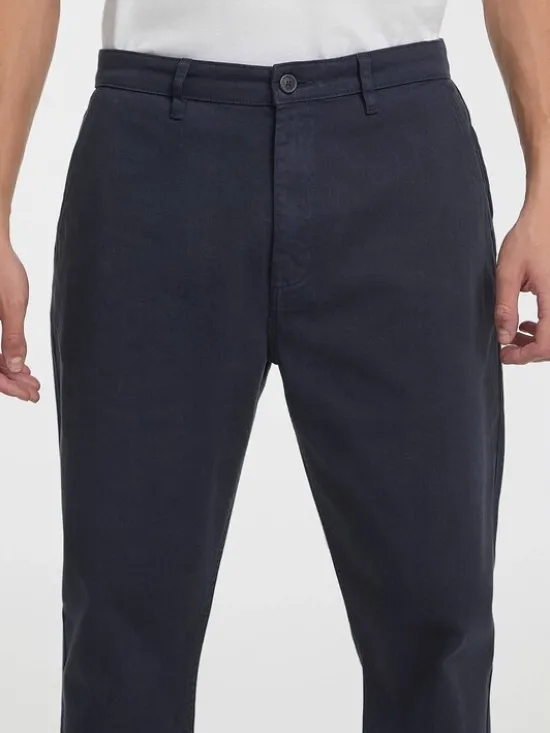 Guess Spodnie materiałowe 166057 Niebieski Regular Fit