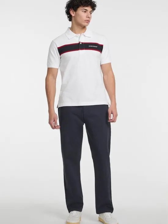 Guess Spodnie materiałowe 166057 Niebieski Regular Fit