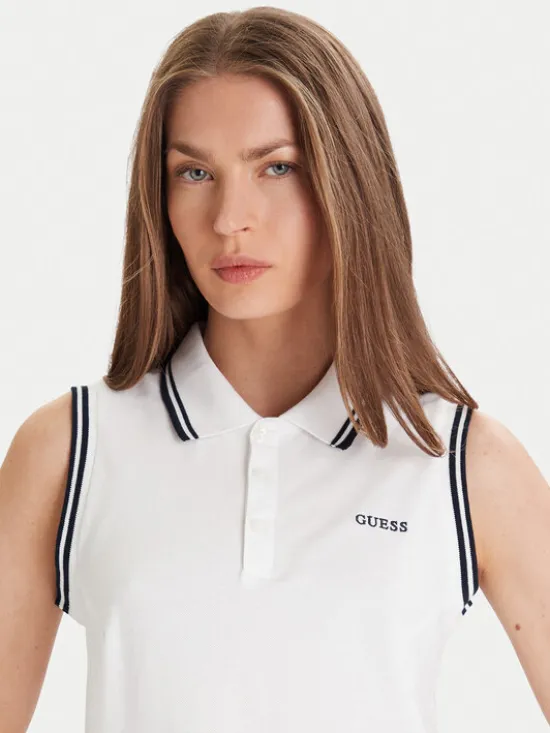 Guess Sukienka codzienna V5GK04 KCOK1 Biały Bodycon Fit
