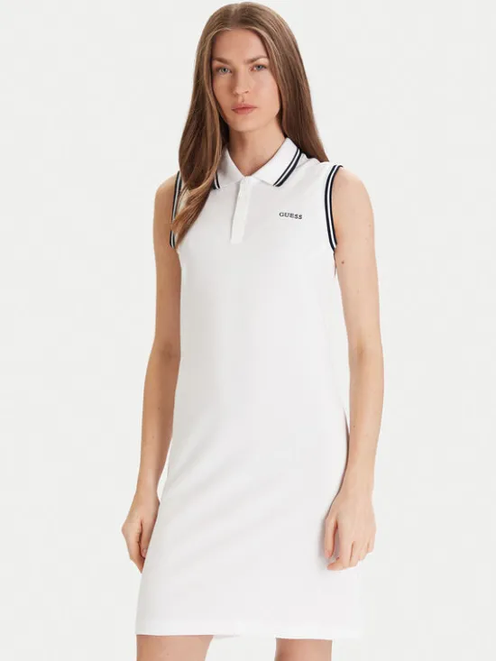 Guess Sukienka codzienna V5GK04 KCOK1 Biały Bodycon Fit