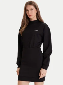 Guess Sukienka codzienna V5YK02 KCX22 Czarny Regular Fit