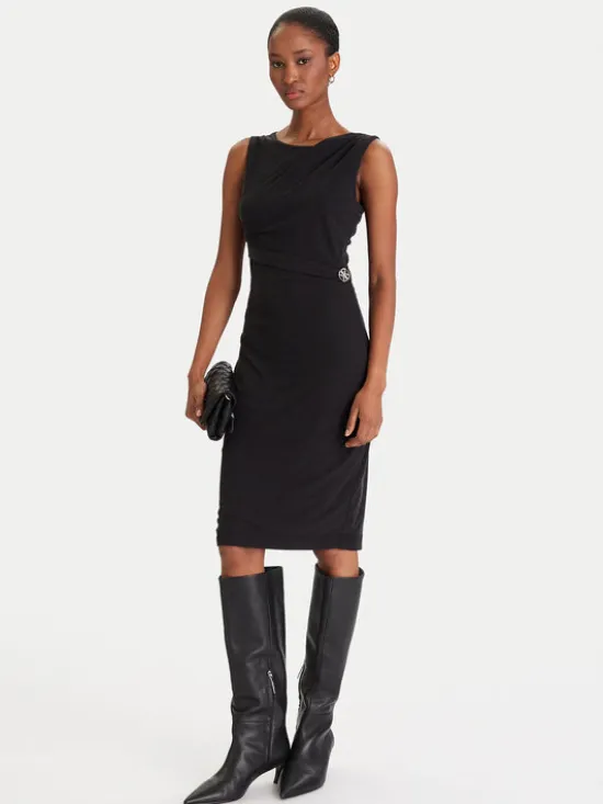Guess Sukienka codzienna W5YK27 KAQL2 Czarny Regular Fit