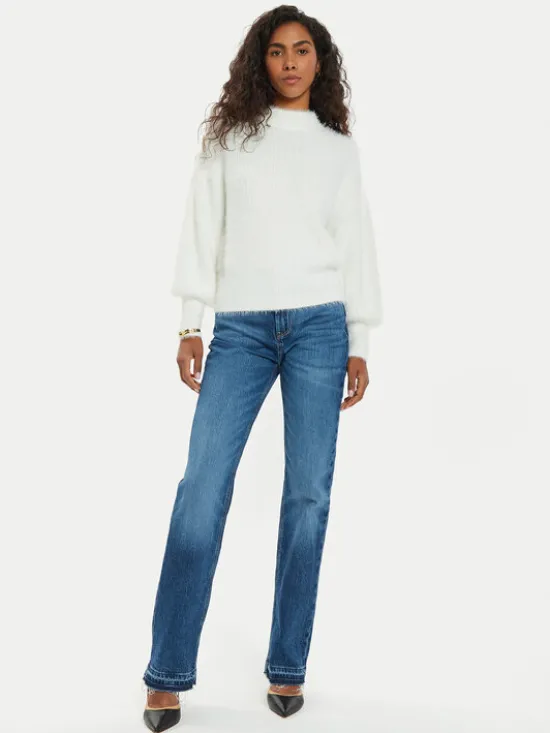 Guess Sweter Keyla W4BR25 Z3BH0 Écru Regular Fit