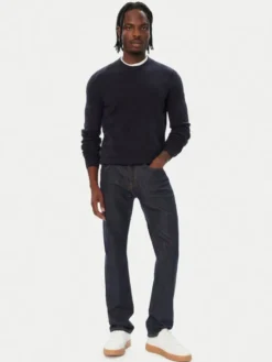 Guess Sweter M6BR23 Z1373 Granatowy Regular Fit