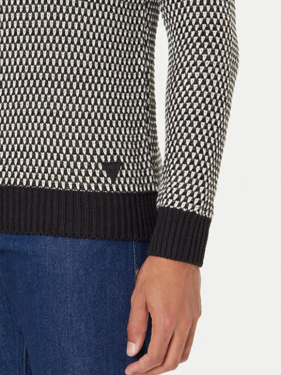 Guess Sweter M5BR23 Z0491 Szary Regular Fit