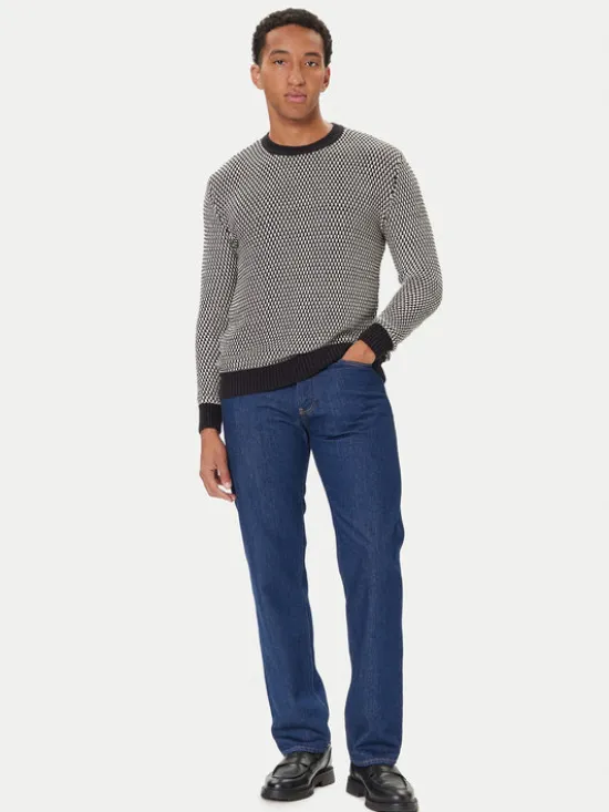 Guess Sweter M5BR23 Z0491 Szary Regular Fit