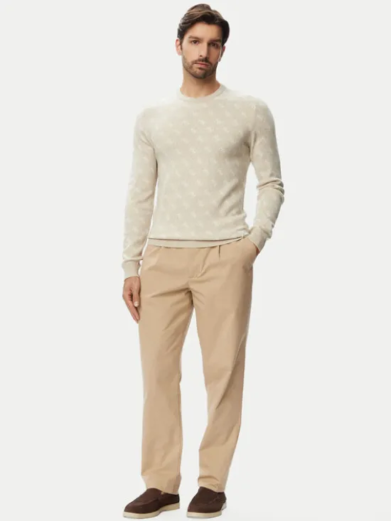Guess Sweter M6YR11 Z0916 Beżowy jasny Regular Fit